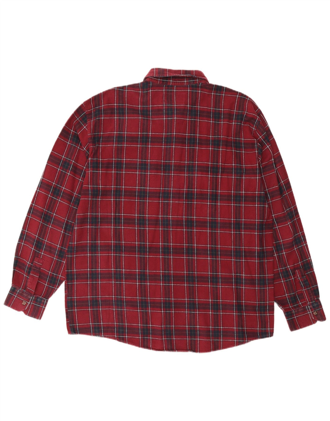 EUROPEAN PROJECT Cămașă de flanel pentru bărbați XL Bumbac cu carouri burgundă