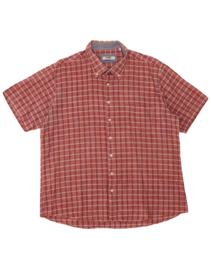 Cămașă cu mânecă scurtă pentru bărbați Coveri, roșu, 3XL