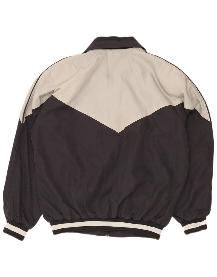 Bomber pentru bărbați VINTAGE UK 40, mare, negru, poliester color bloc