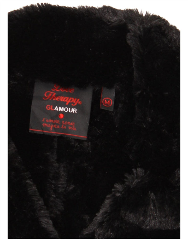 Pardesiu vintage pentru femei Sherpa UK 12 Medium Black