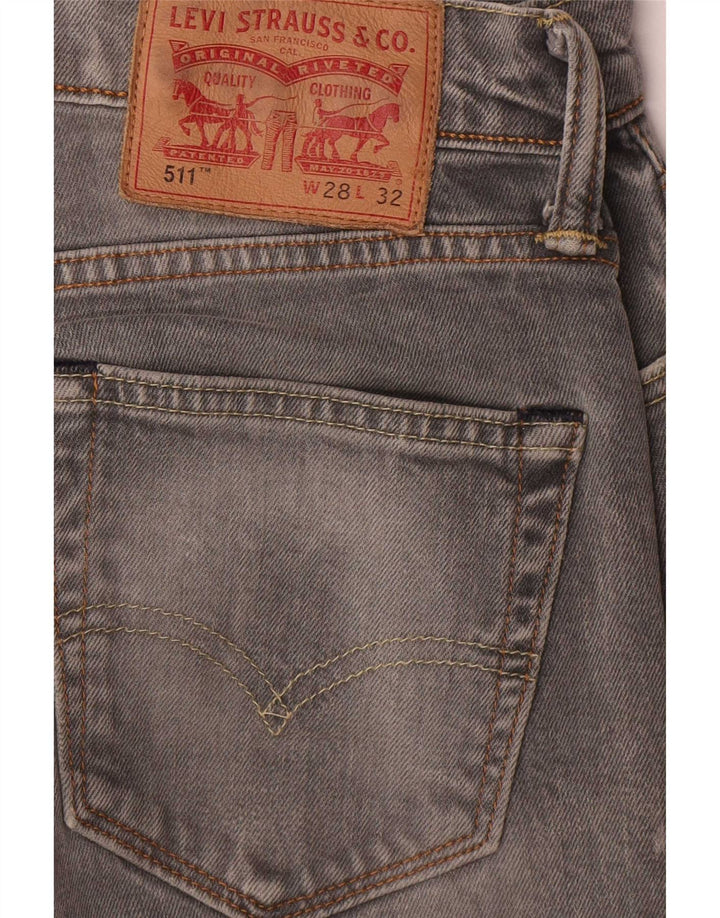 Blugi Levi's 511 Slim pentru bărbați W28 L32 bumbac gri