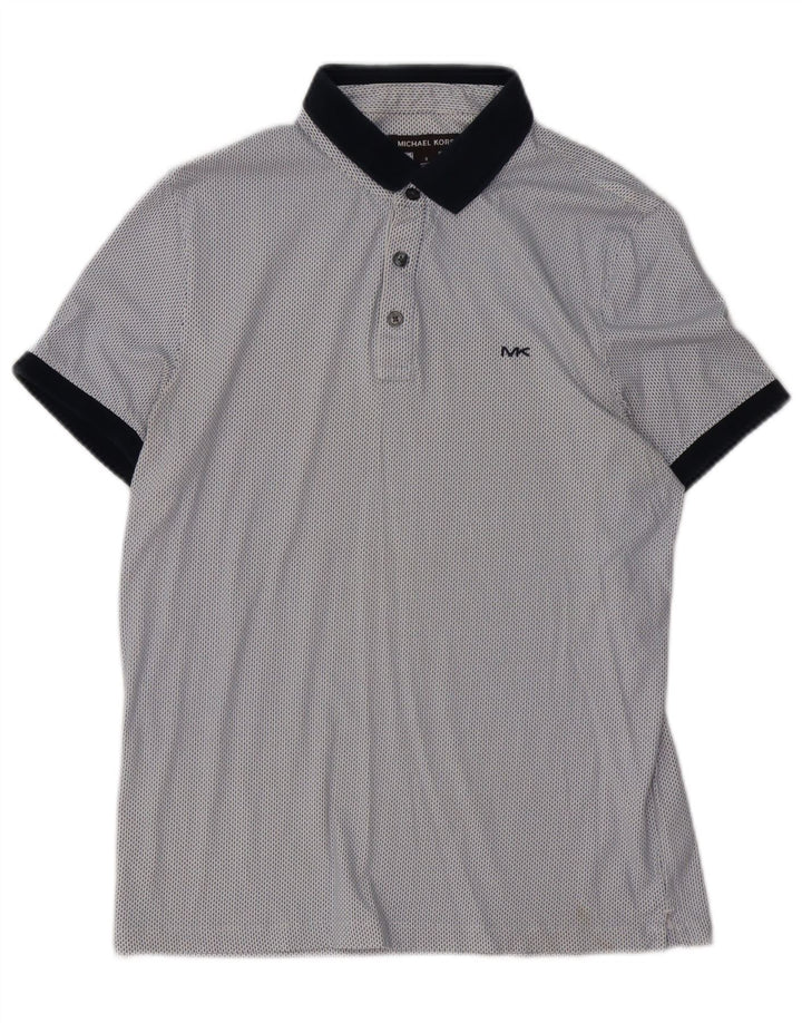 Tricou polo pentru bărbați Michael Kors, bumbac cu pete albastre mici