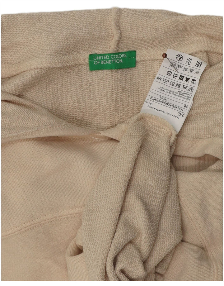 Pulover Benetton pentru fete 11-12 ani 2XL bumbac alb