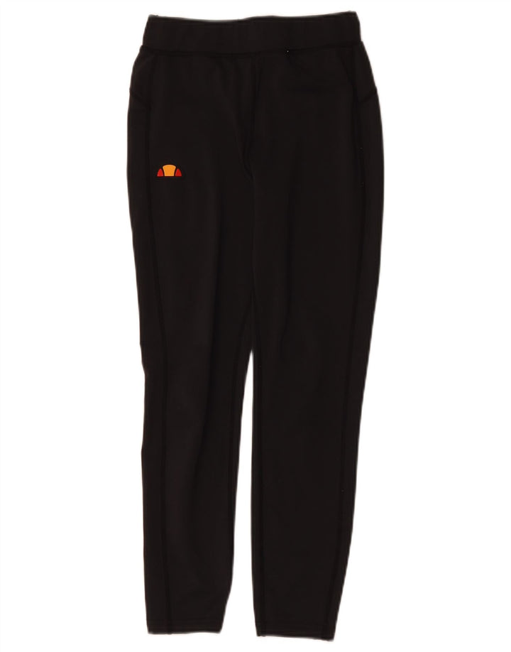 Leggings crop cu grafic pentru femei Ellesse UK 8 Poliester negru mic