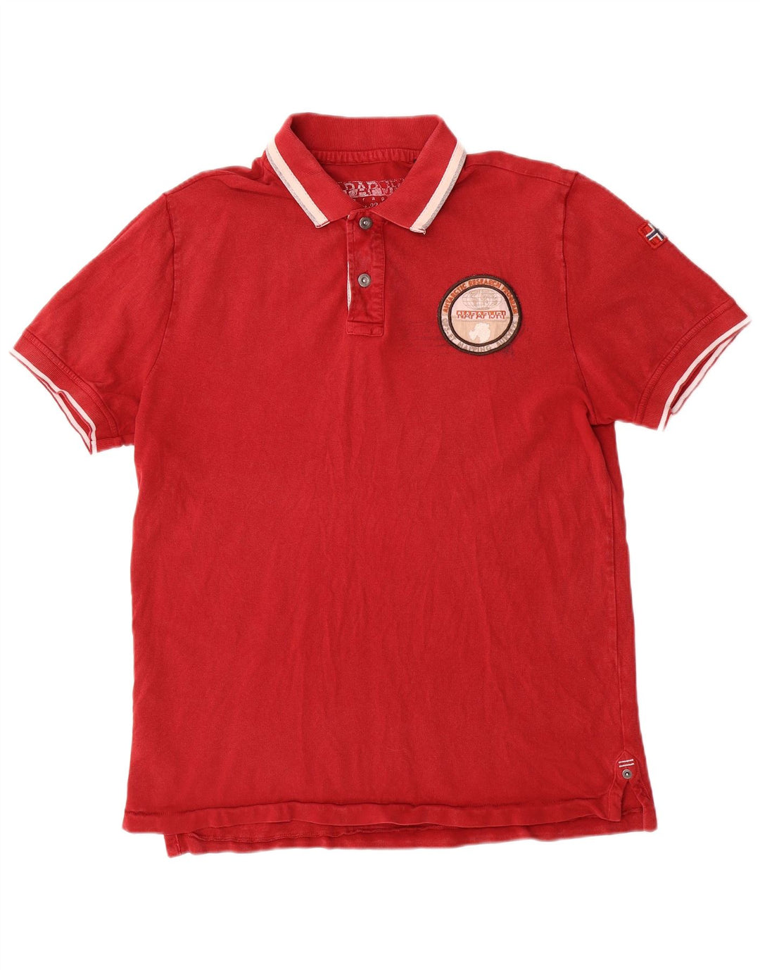 Tricou Polo Geographic Bărbați NAPAPIJRI Roșu Mediu