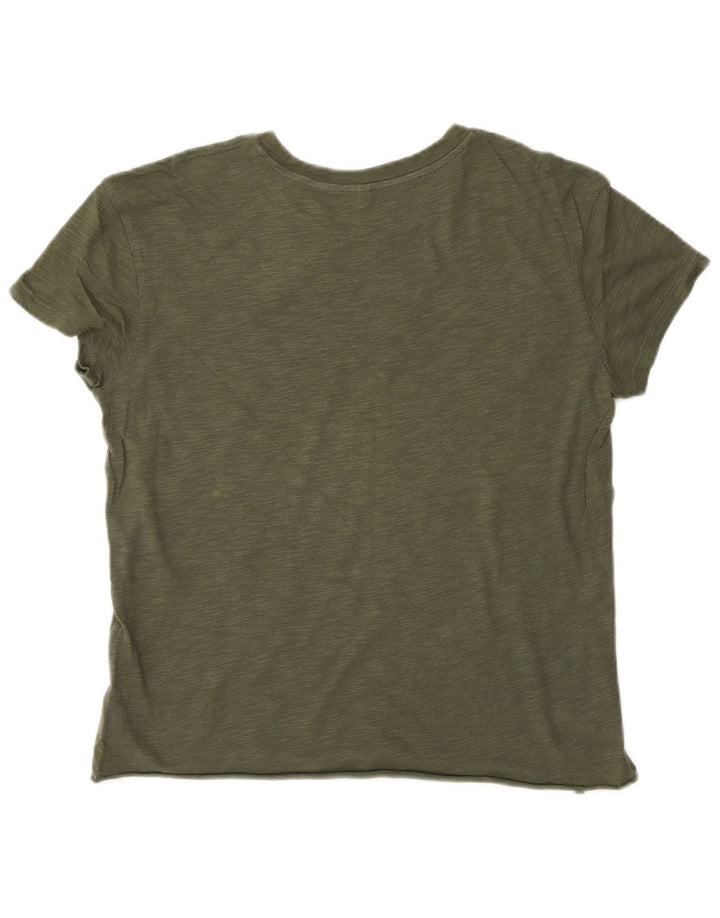 Tricou grafic BENETTON pentru femei Top UK 14 Medium Khaki