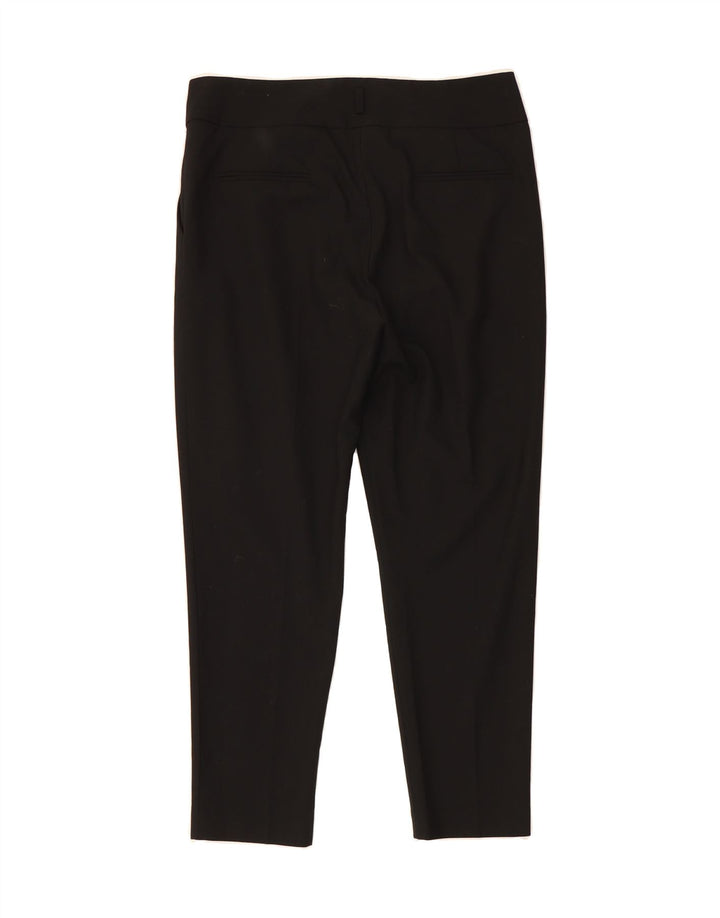 ZARA Womens Slim Cropped Trousers Medium W32 L25 Black Vintage Zara and Second-Hand Zara from Messina Hembry 