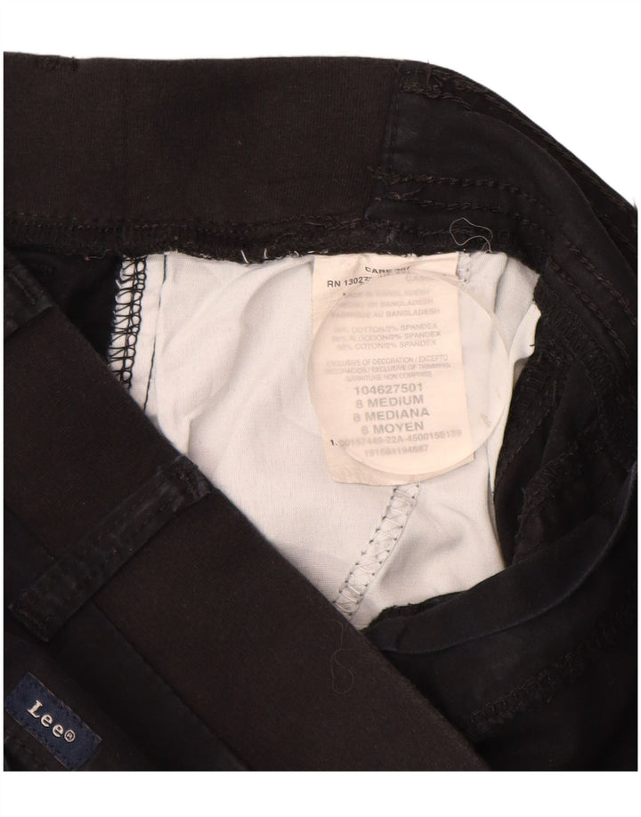 Pantaloni scurti cargo Lee pentru femei cu talie medie, cu talie relaxată, US 8, mediu W30, bumbac negru