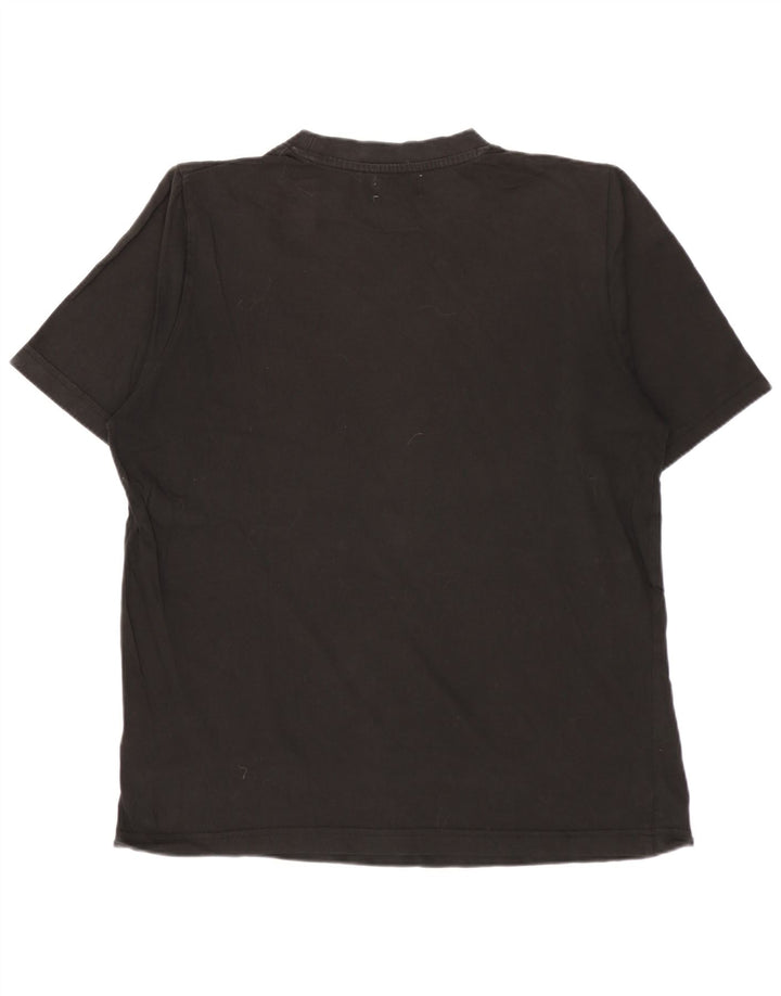 Tricou grafic KAPPA pentru bărbați Top mic bumbac negru