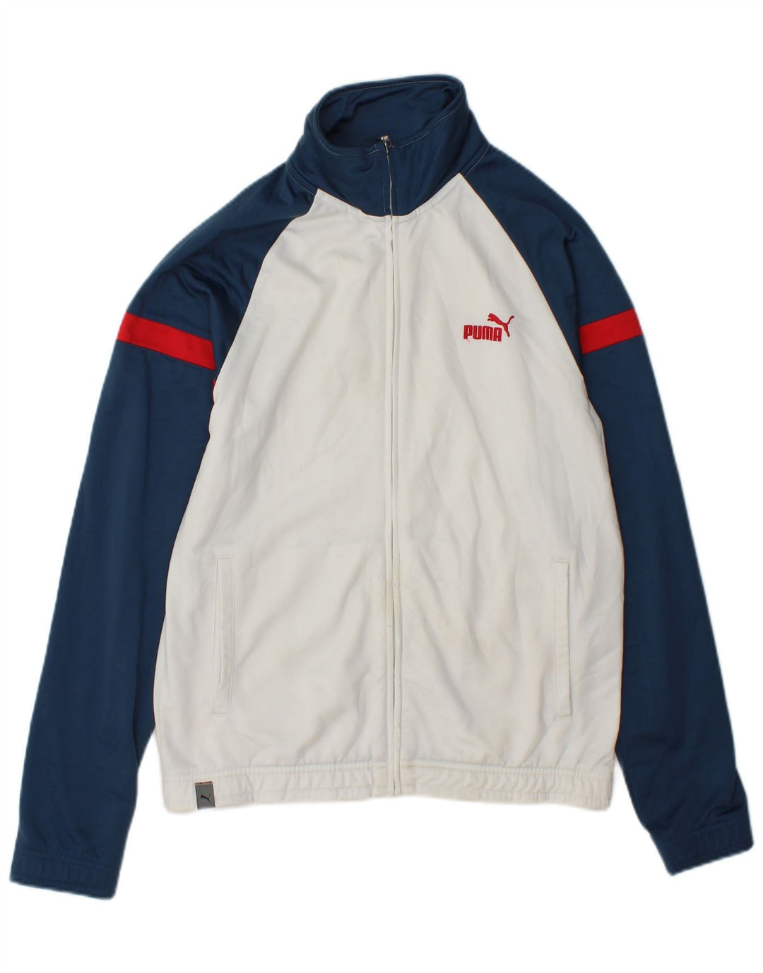 Jachetă de trening pentru bărbați Puma XS, alb, bloc de culoare