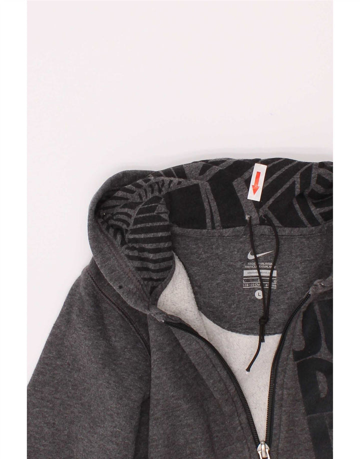 Pulover Nike Graphic Zip pentru băieți, 6-7 ani, gri
