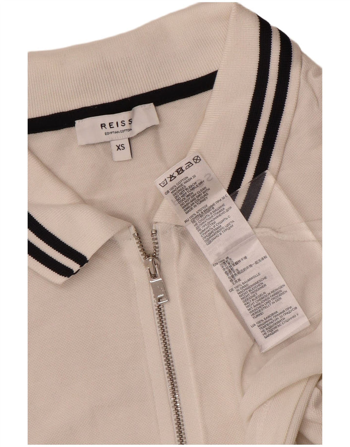 Tricou polo pentru bărbați Reiss XS Bumbac alb