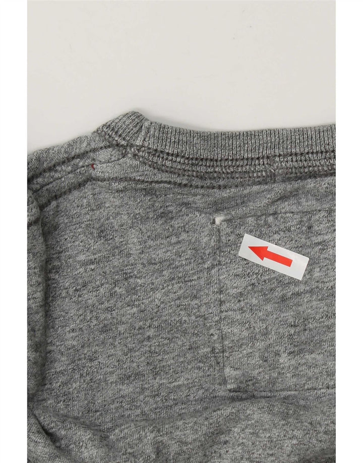 Tricou grafic pentru bărbați Abercrombie & Fitch Top din bumbac gri mediu