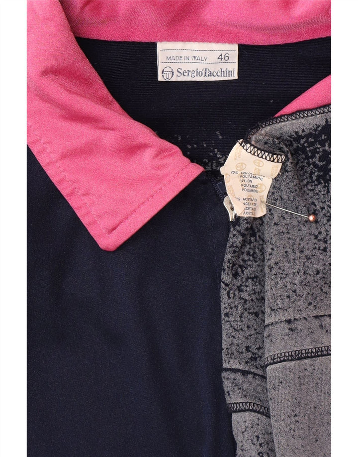 SERGIO TACCHINI Jachetă de trening grafică pentru bărbați, mică, bleumarin