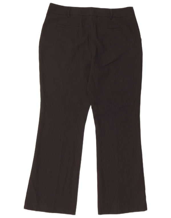 Pantaloni chino Bootcut M&Co pentru femei UK 14 Large W32 L29 Poliester negru