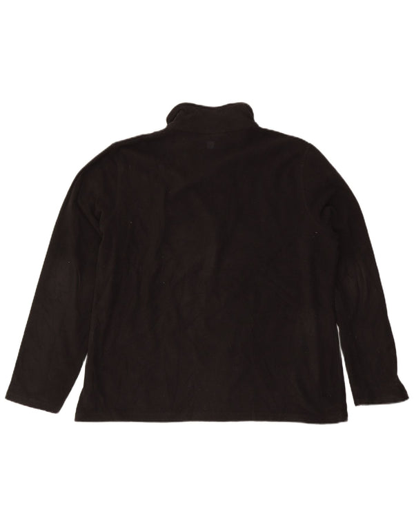 Jumper pentru bărbați Mountain Warehouse, din lână, cu fermoar, XL, poliester negru