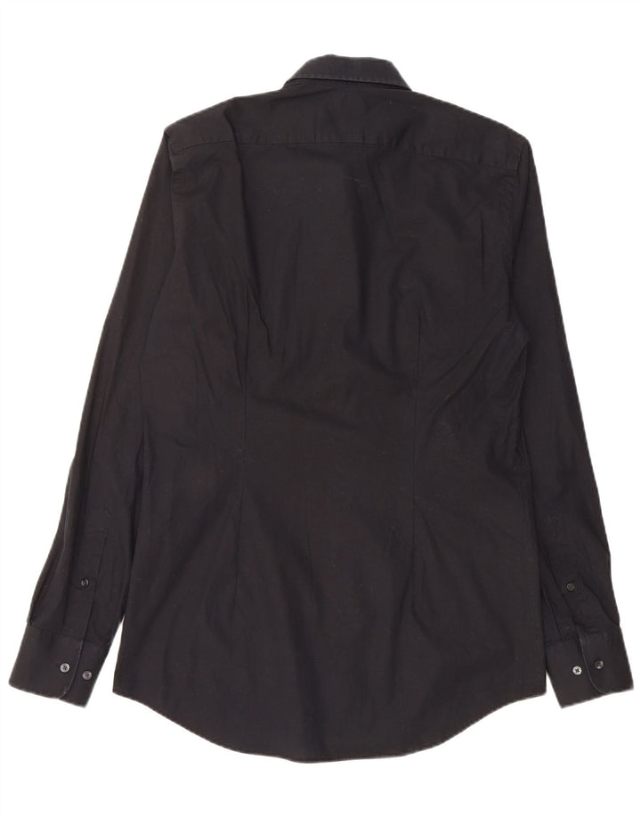 CALVIN KLEIN Mens Slim Fit Shirt Small Black