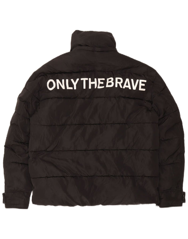 Jachetă căptușită pentru bărbați Diesel UK 36 Small Black