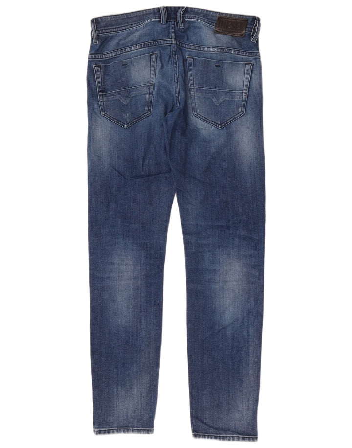 Blugi slim pentru bărbați Diesel Distressed W30 L32 Bumbac albastru