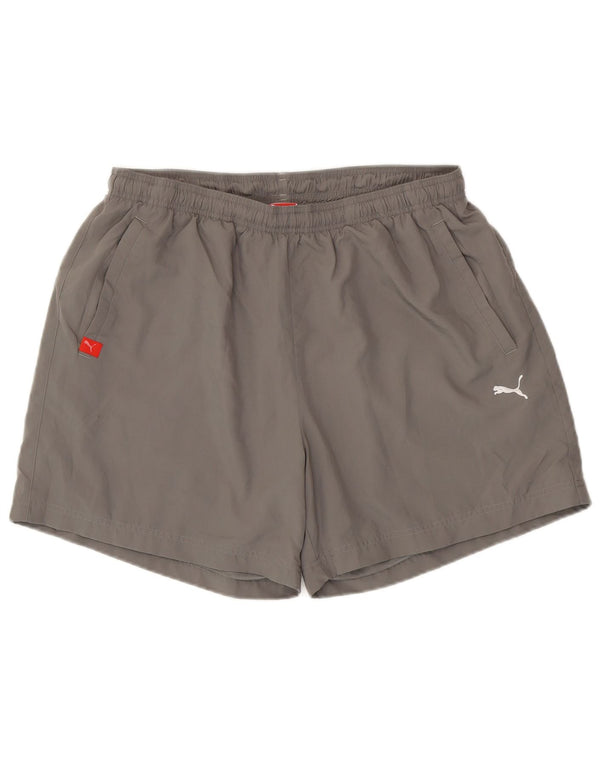 Pantaloni scurți sport pentru bărbați Puma XL poliester gri