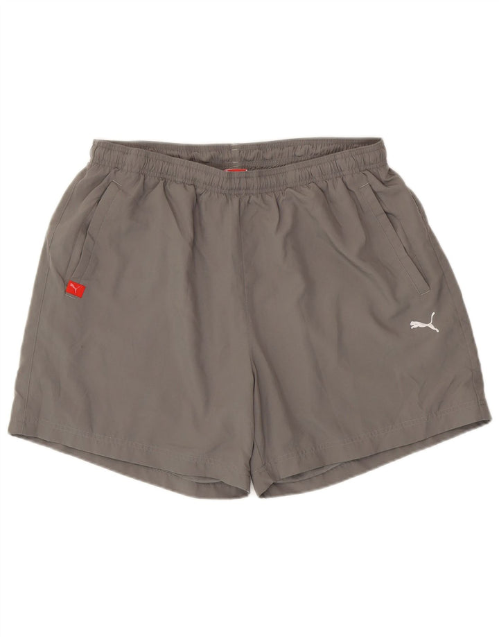 Pantaloni scurți sport pentru bărbați Puma XL poliester gri