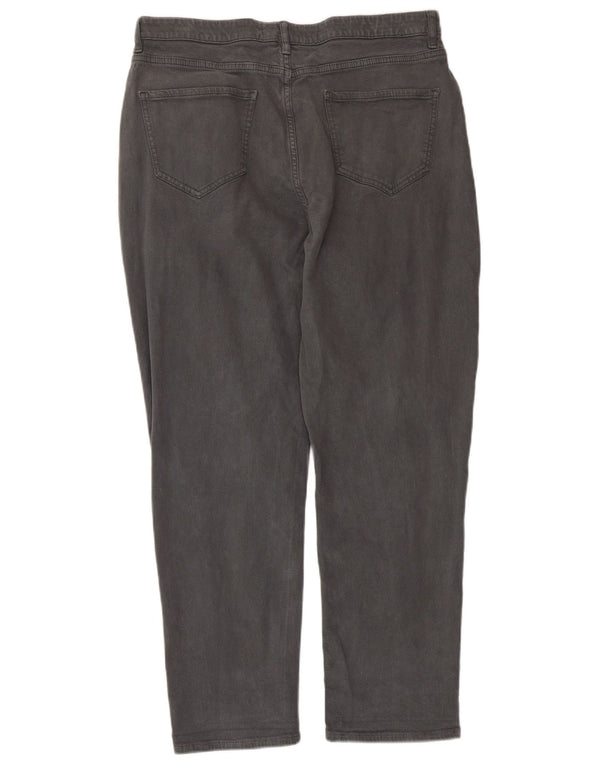Pantaloni tăiați pentru femei cu talie înaltă Zara XS W24 L21 Albastru
