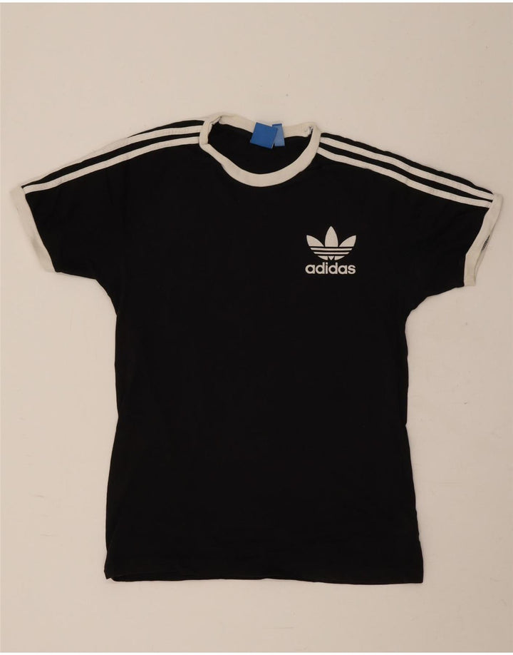 Tricou grafic Adidas pentru bărbați Top mediu negru bumbac