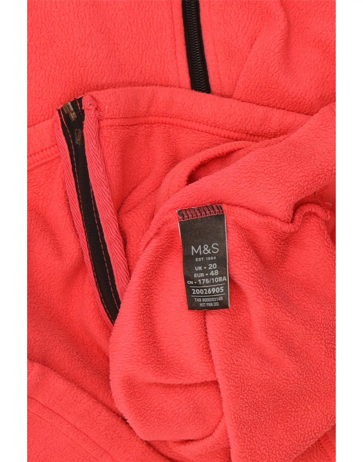 Jachetă fleece pentru femei Marks & Spencer UK 20 2XL roz poliester