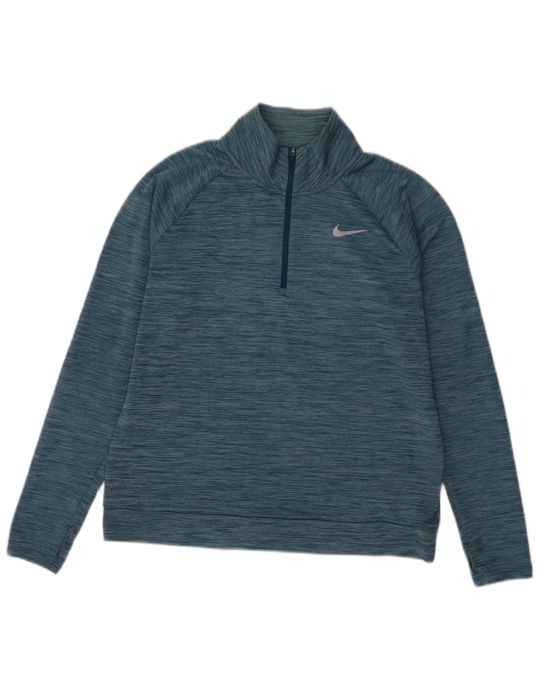 Top de trening NIKE Dri Fit Pullover pentru femei UK 14 Medium Blue Flecked