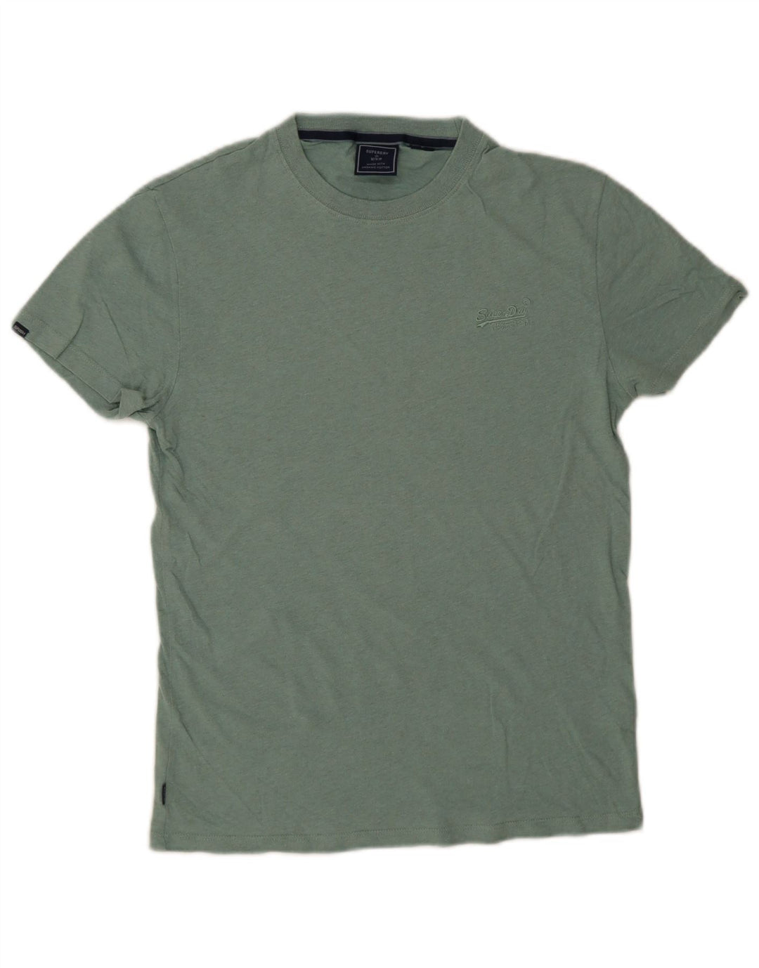 Tricou Superdry pentru bărbați Top mic din bumbac verde