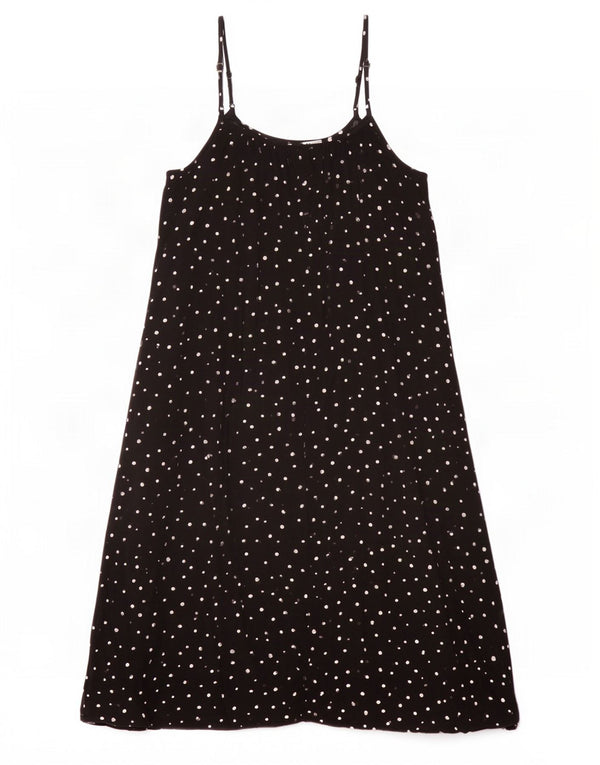 Rochie de soare pentru femei Marks & Spencer UK 14 mare, viscoză cu pete negre