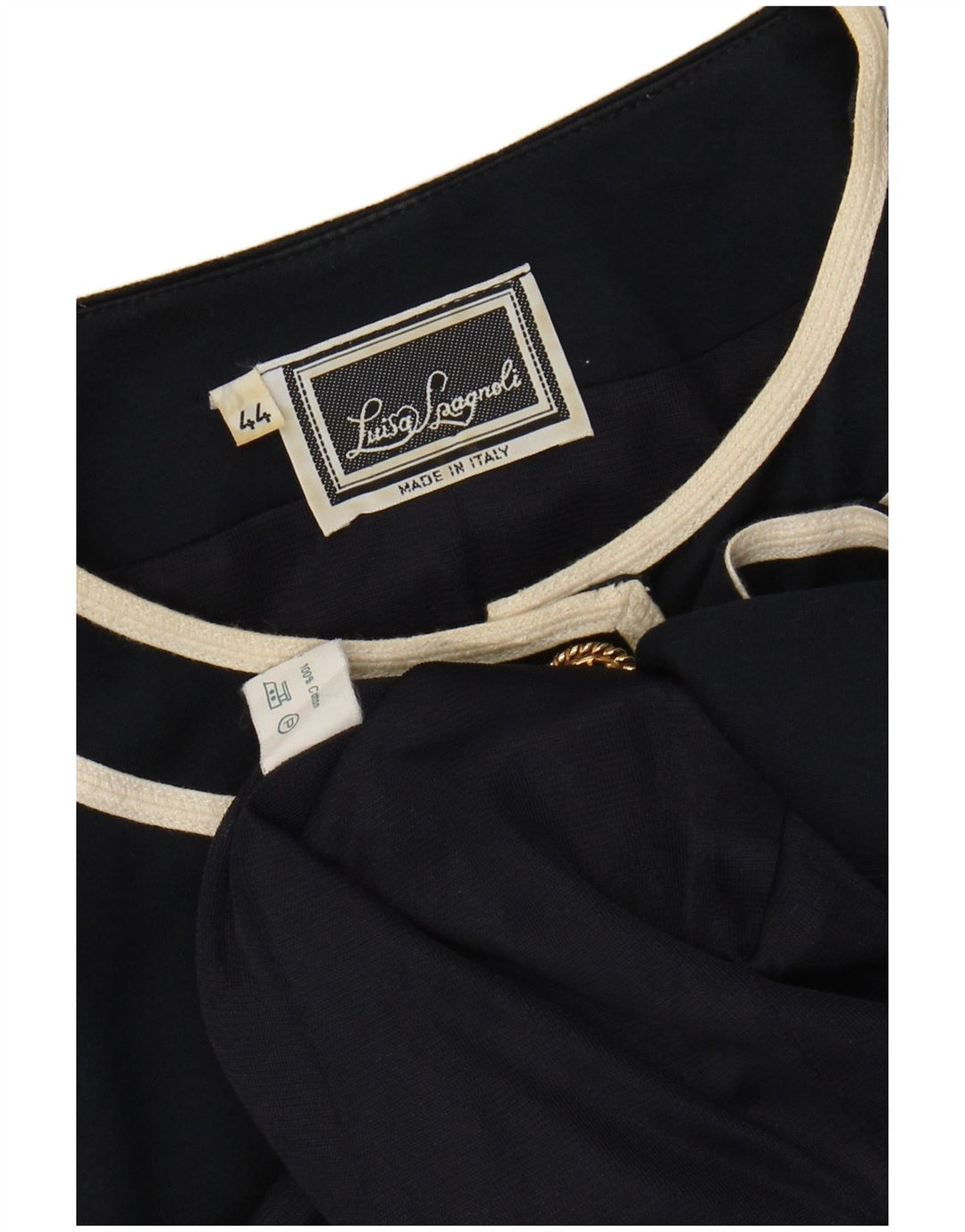 LUISA SPAGNOLI Jachetă cu mânecă scurtă pentru femei IT 44 Medium Bleumarin