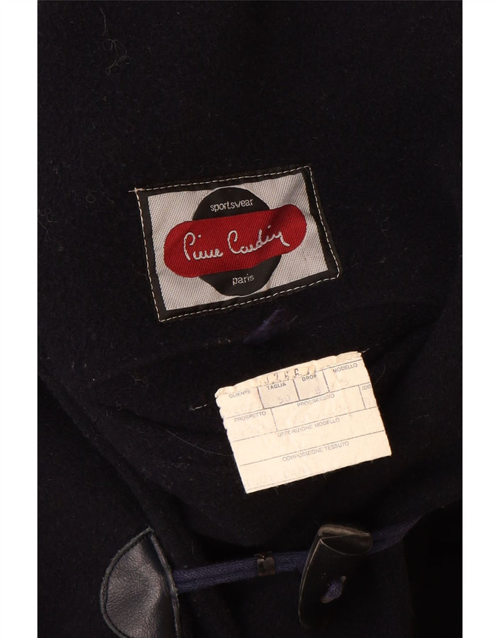 Duffle Coat cu glugă pentru bărbați Pierre Cardin IT 50 mare lână bleumarin
