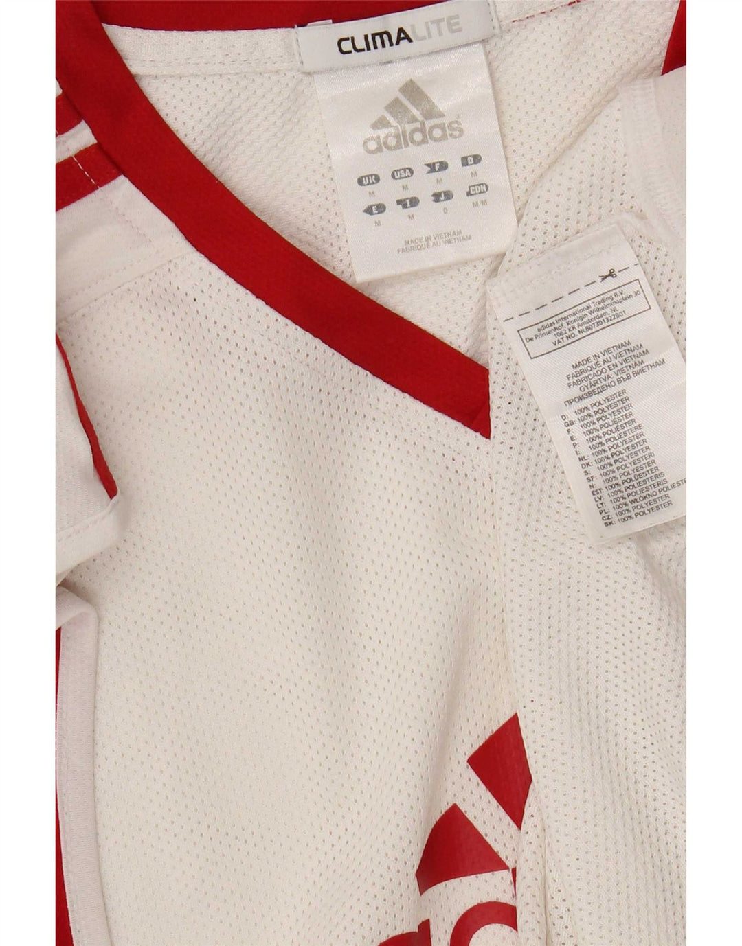 Adidas Climalite Graphic Vest Top pentru bărbați, mediu alb, poliester color bloc