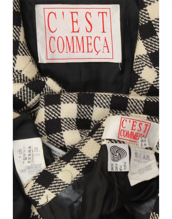 Set fuste 2 piese C'EST COMMECA pentru femei UK 14 Medium W30 Black Gingham
