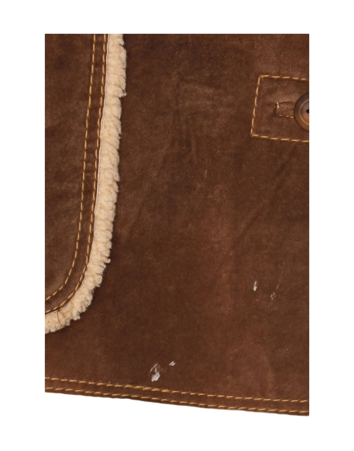 Jachetă din shearling pentru femei Conbipel IT 48 XL piele maro