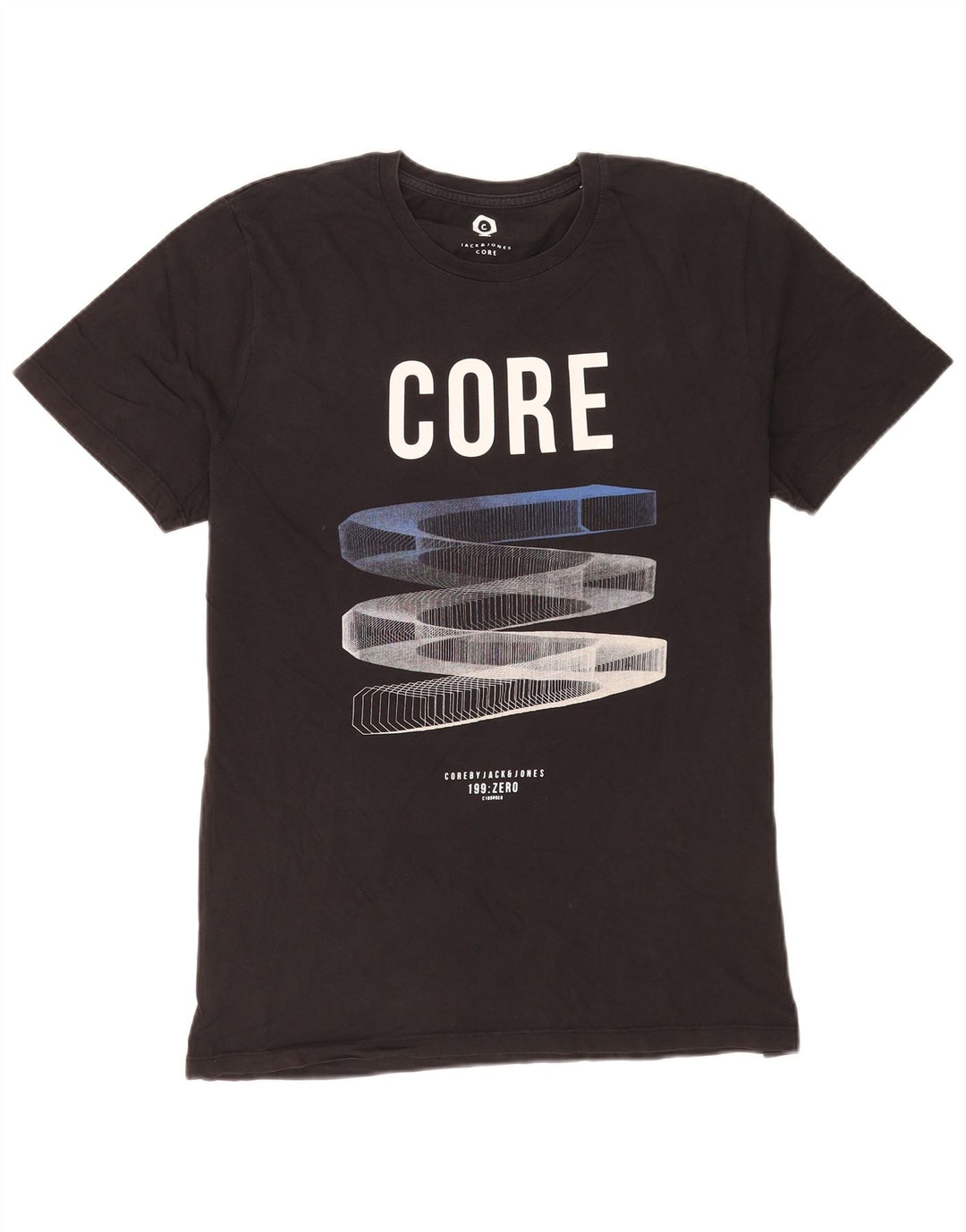 Tricou cu grafic Jack & Jones pentru bărbați Top mare din bumbac negru