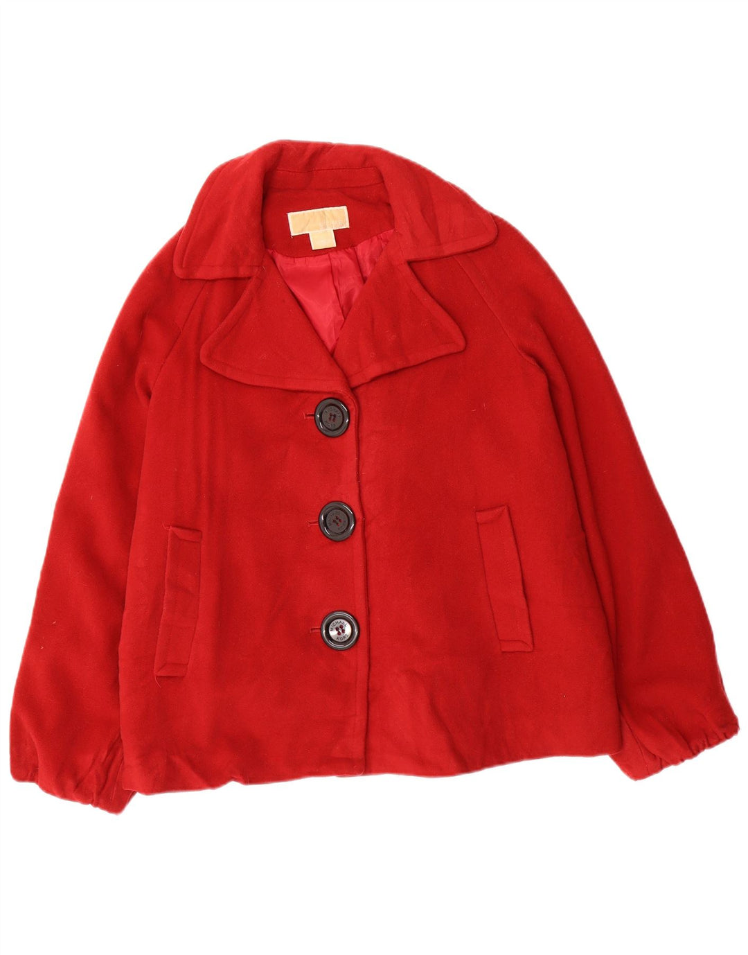 Jachetă bomber supradimensionată pentru femei Michael Kors US 4 Small Red Wool