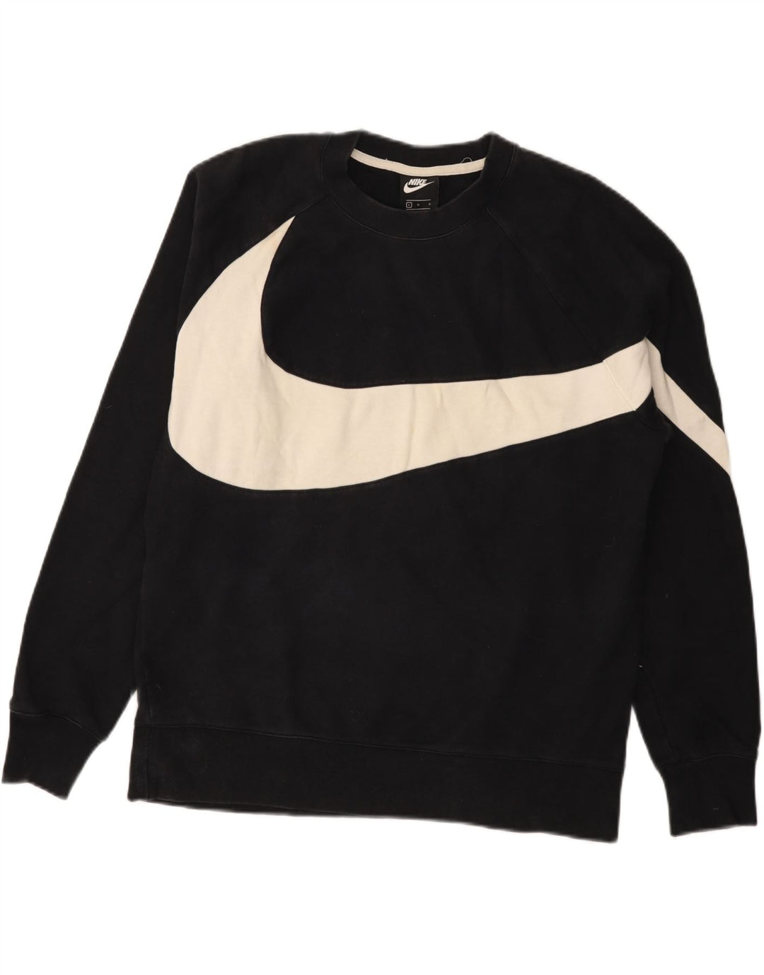 Hanorac grafic pentru bărbați Nike Pulover mare, negru, bumbac