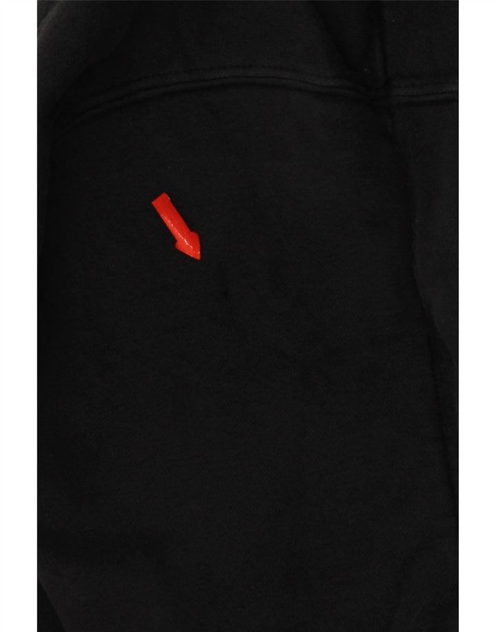 Pulover Nike pentru bărbați, cu fermoar, bumbac, negru