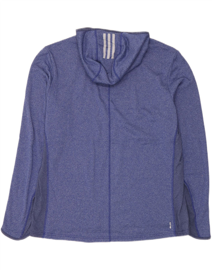 Adidas pentru bărbați cu glugă cu mânecă lungă, 2XL, albastru