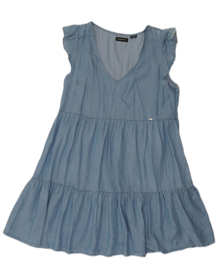 Rochie A-Line pentru femei Superdry UK 12 Medium Blue Lyocell