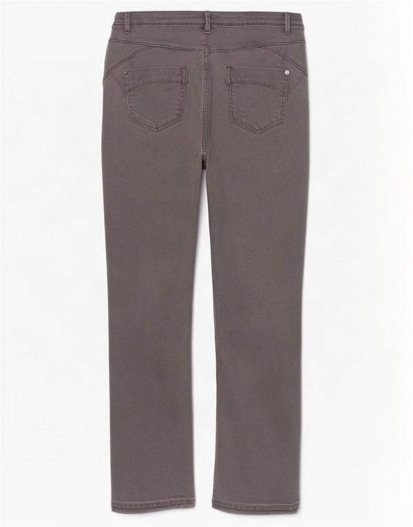 Marks & Spencer Blugi crop subțiri pentru femei UK 12 Medium L30 L26 Bumbac gri