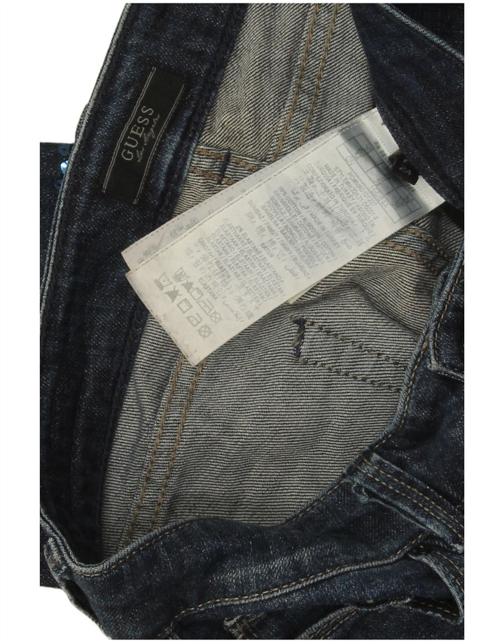 Blugi Guess Starlet Skinny W24 L30, bumbac albastru