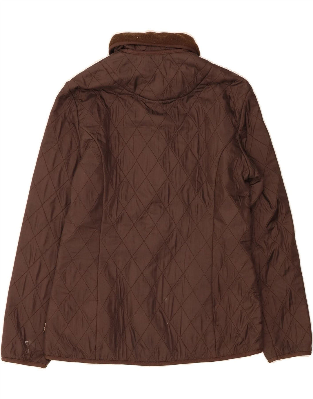 BARBOUR Womens Quilted Jacket UK 12 Medium  Brown Polyamide Vintage Barbour and Second-Hand Barbour from Messina Hembry 