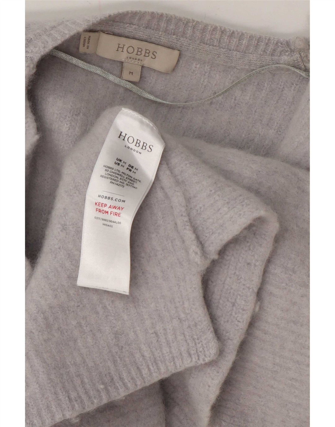 Pulover Hobbs pentru femei Crop Open Cardigan UK 12 Lână albastră medie