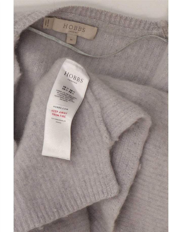 Pulover Hobbs pentru femei Crop Open Cardigan UK 12 Lână albastră medie