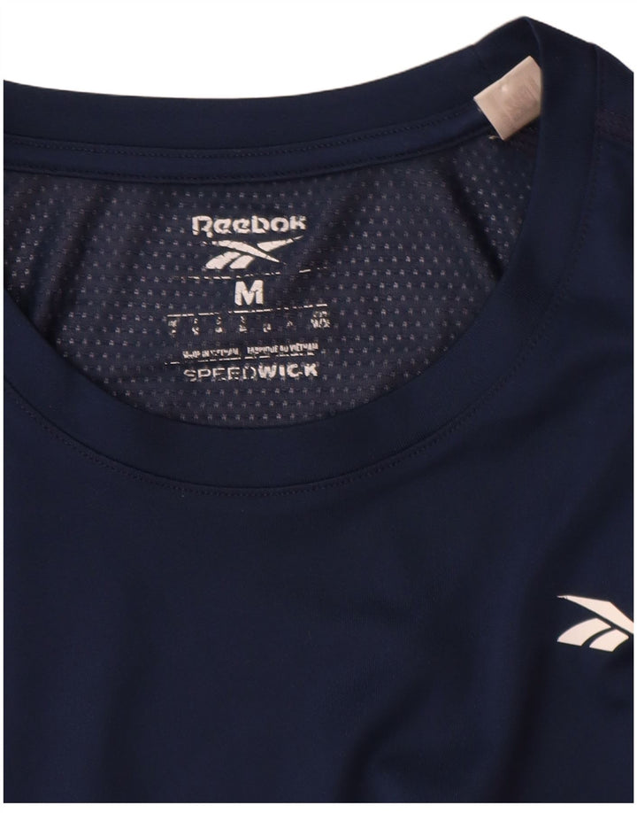 Tricou pentru bărbați Reebok Speedwick Top Mediu Bleumarin Poliester