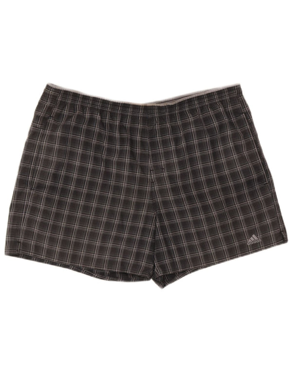 Pantaloni scurți sport pentru bărbați Adidas, mari, gri din poliester