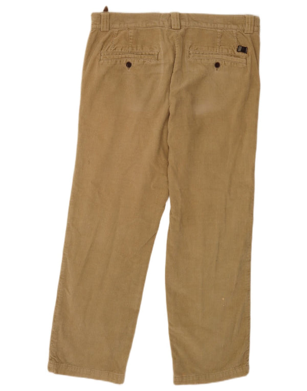 Pantaloni drepti pentru bărbați Timberland din velur, L33 L28, bumbac bej
